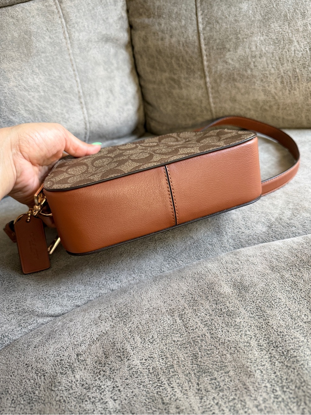 Coach Serena Satchel with Stripe - Picture 7 of 8